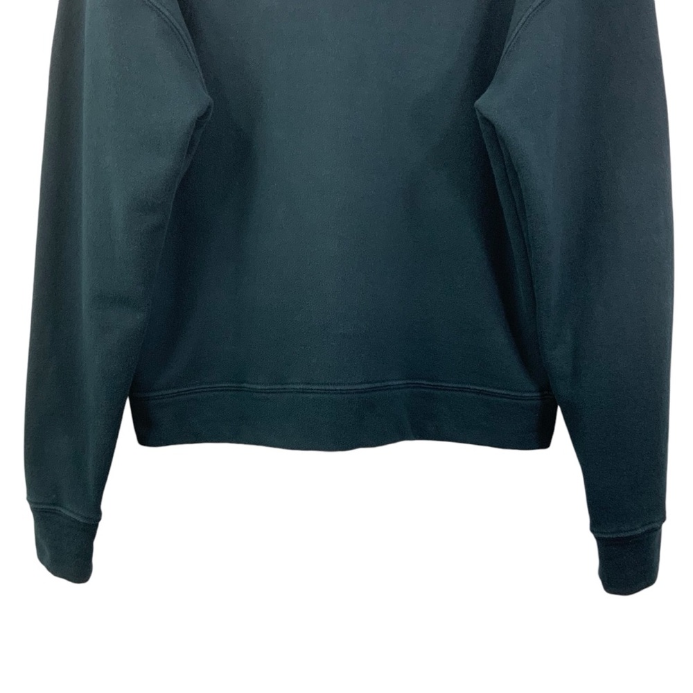 MOTHER The Tie Up Easy Sweatshirt Shoe Lace Top Black Size Large B24 - Picture 7 of 12